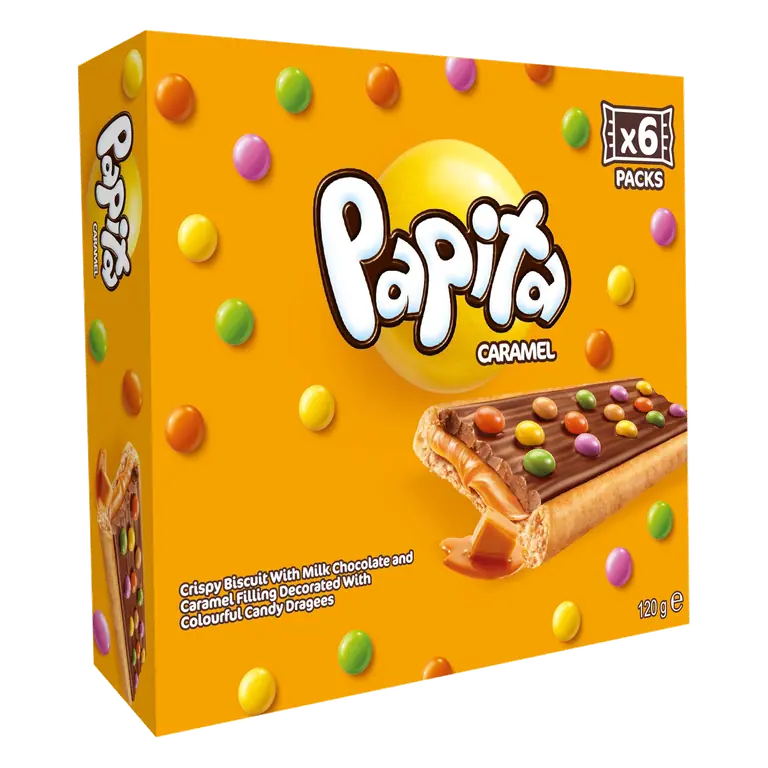 Papita Caramel 6 Biscuits x 20g (120g)