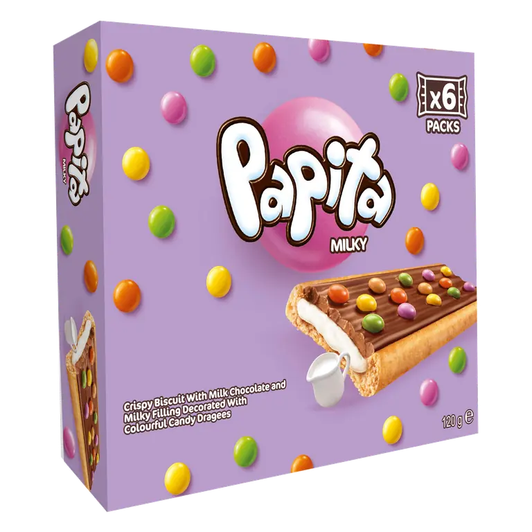 Papita Milky Biscuits 6 x 20g (120g)