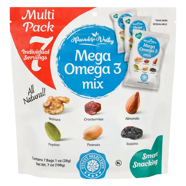 Smart Snacking Mega Omega 3 Mix Variety Pack - 7 ct