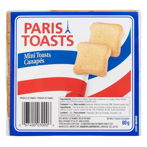 Paris Toasts Mini Toasts 80 g