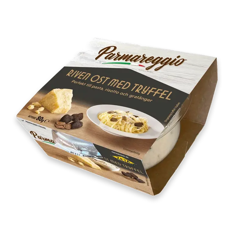 Parmesanost tryffel riven 80g