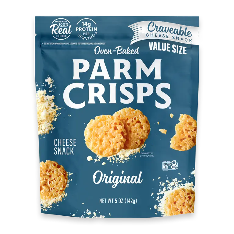 ParmCrisp Oven-Baked Original Parmesan Crisps Cheese Snack
