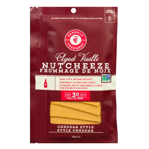 Plant Based Sliced Cheese Cheddar Style 198 g