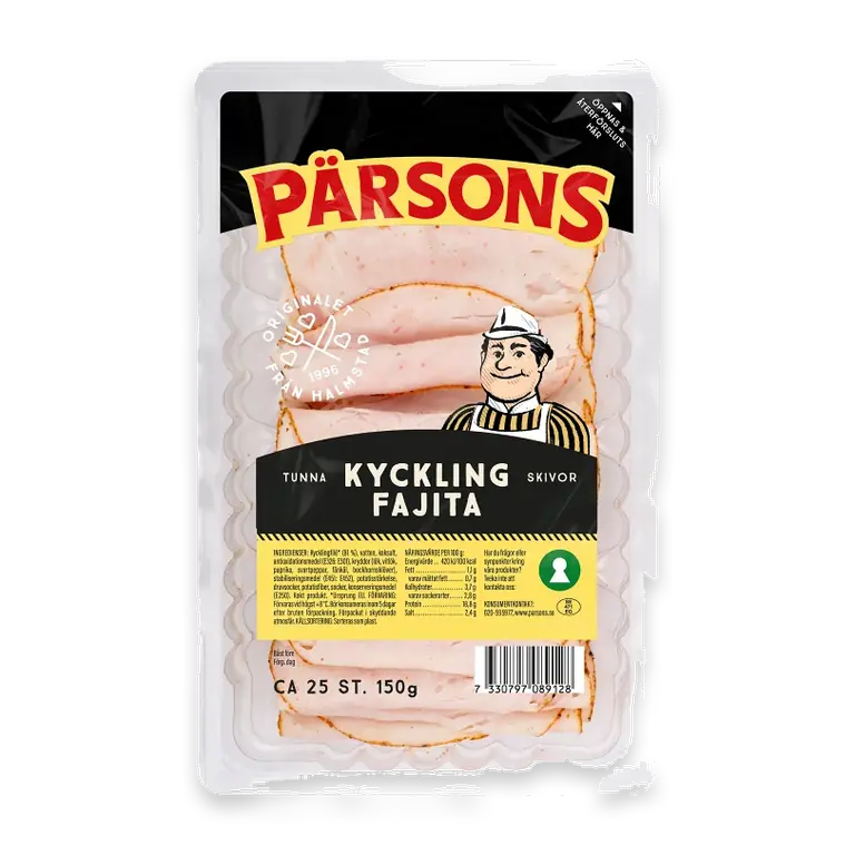 Kyckling Fajita Tunna Skivor 150g
