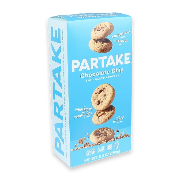 Partake Gluten-Free Vegan Soft Baked Chocolate Chip Cookies