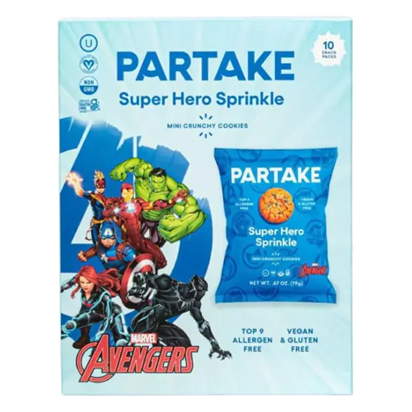 Super Hero Sprinkle Mini Crunchy Cookies