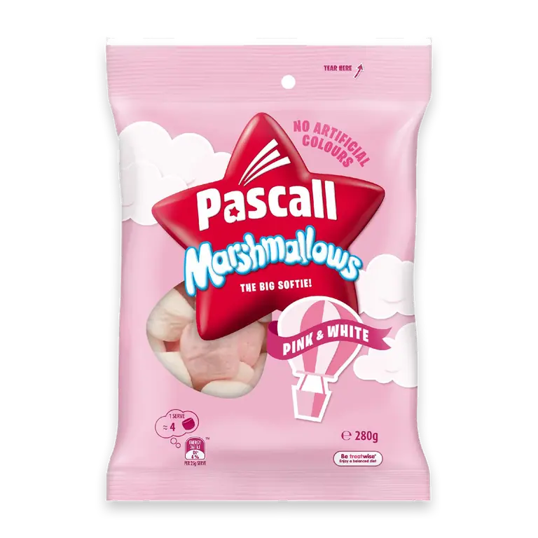 Marshmallows Pink & White White Lollies