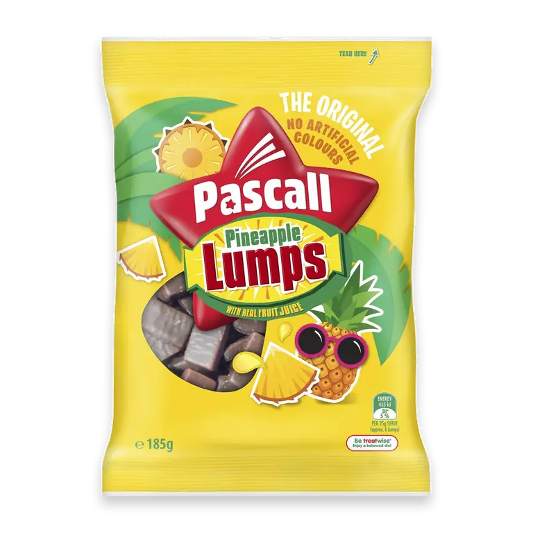 Pineapple Lumps Chocolate Lollies Snack & Share Bag