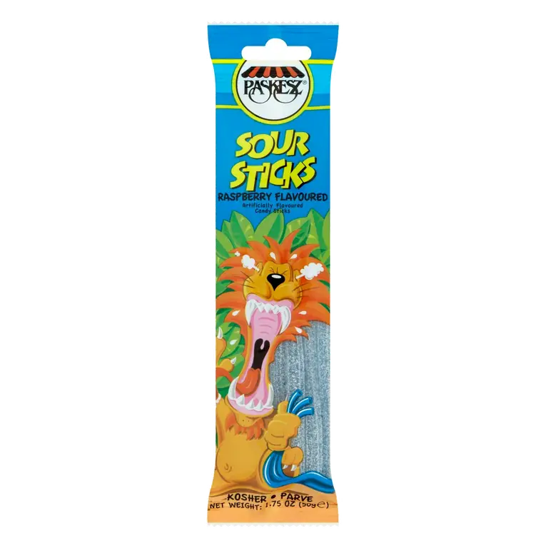 Sour Sticks, Raspberry 50g