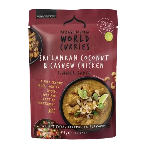 Coconut & Cashew Chicken Simmer Sauce Pouch