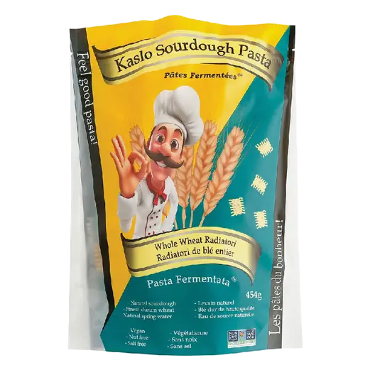 Kaslo Sourdough Pasta Fermentata Whole Wheat Radiatori 560 g