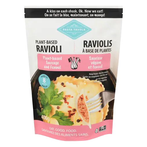 Plant Based Frozen Ravioli Sausage Fennel 400 g