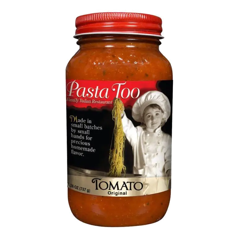 Pasta Too Original Tomato Sauce, 26oz