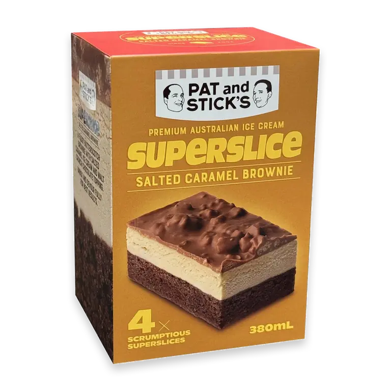 Superslice Ice Cream Salted Caramel Brownie