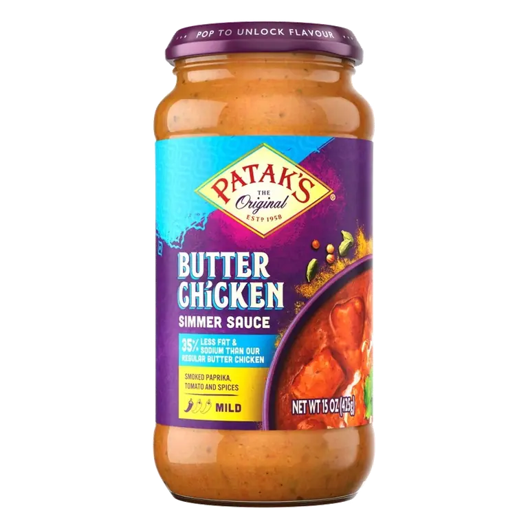 Patak's Less Fat Butter Chicken Cooking Sauce, 15oz