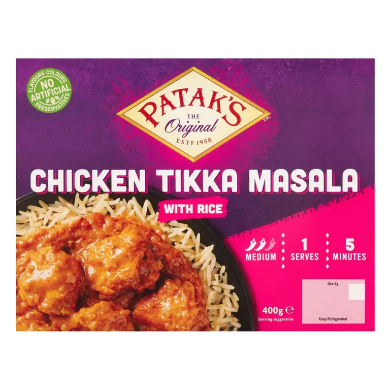 Chicken Tikka Masala With Rice 400g