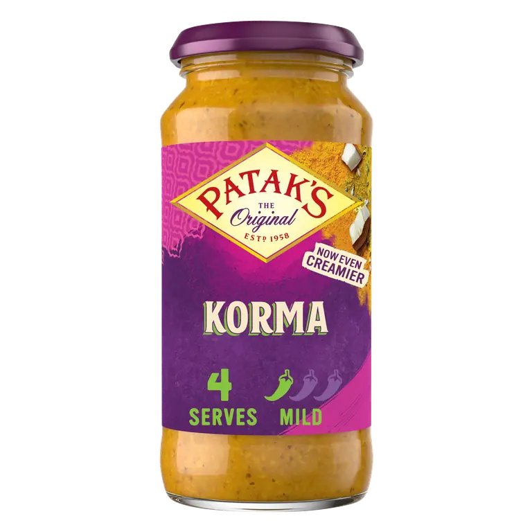 Patak's Indian Korma Curry Sauce 450g