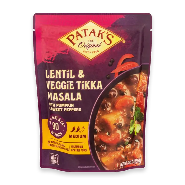 Indian Medium Lentil & Veggie Tikka Masala Meal