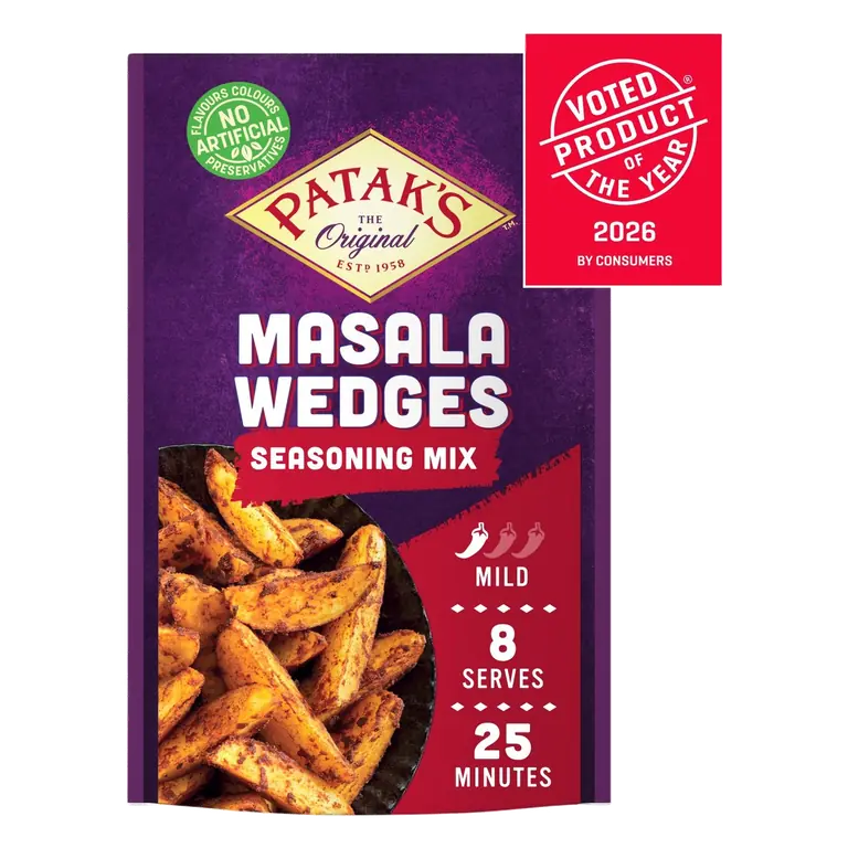 Masala Wedges Indian Seasoning Mild Spice Mix 25g