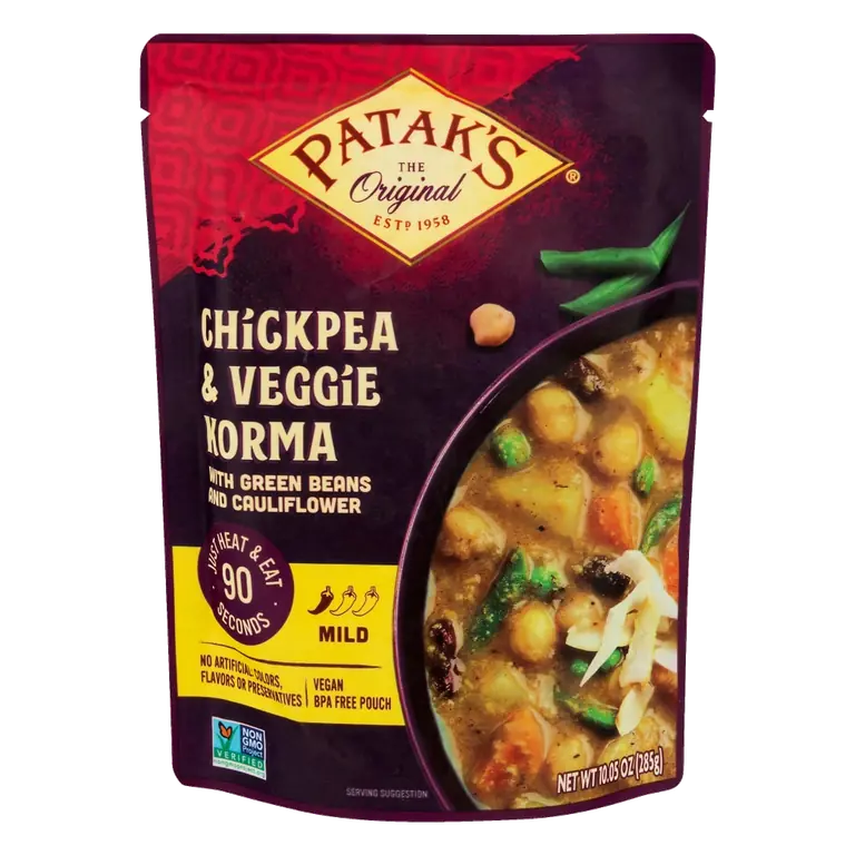 Mild Chickpea & Veggie Korma with Green Beans & Cauliflower