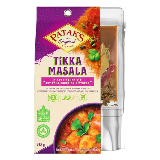Patak's 3-Step Cooking Sauce Kit Tikka Masala 313 g