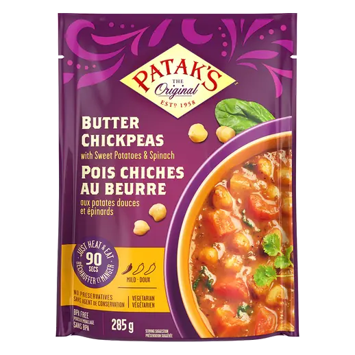 Patak's Ready To Eat Mild Butter Chickpeas 285 g