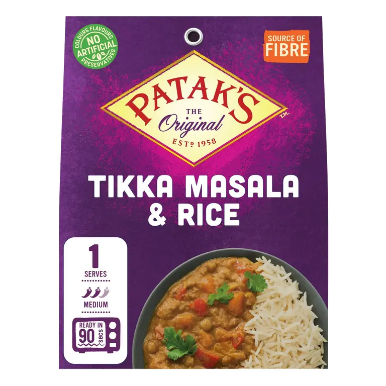Patak's The Original 250g Tikka Masala & Rice