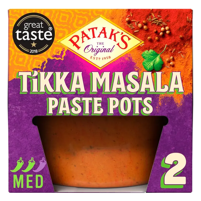 Tikka Masala Indian Medium Spice Paste Pots 2 x 70g