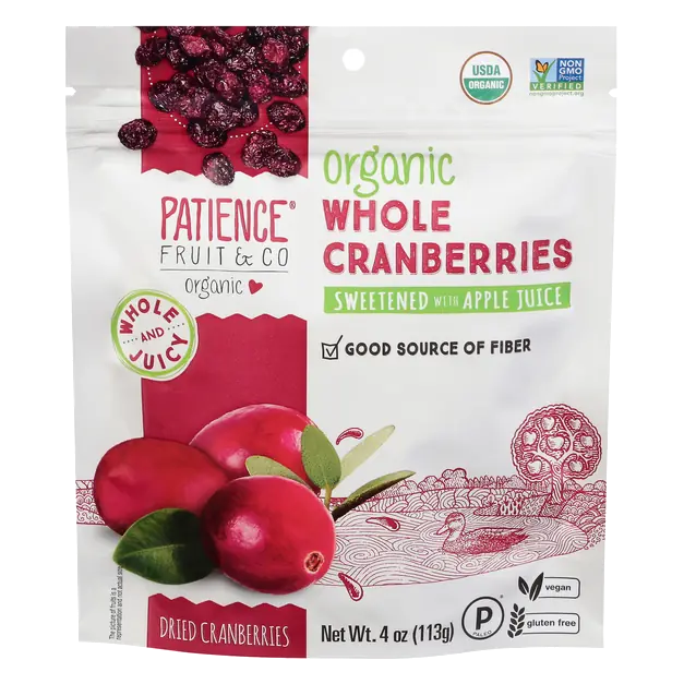 Organic Sweetened Whole Dried Cranberries