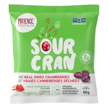 Patience Fruit Candy Sour Cran Cranberry Watermelon 60 g