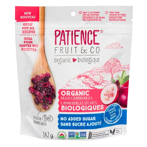 Organic Dried Cranberries No Sugar Added 142 g