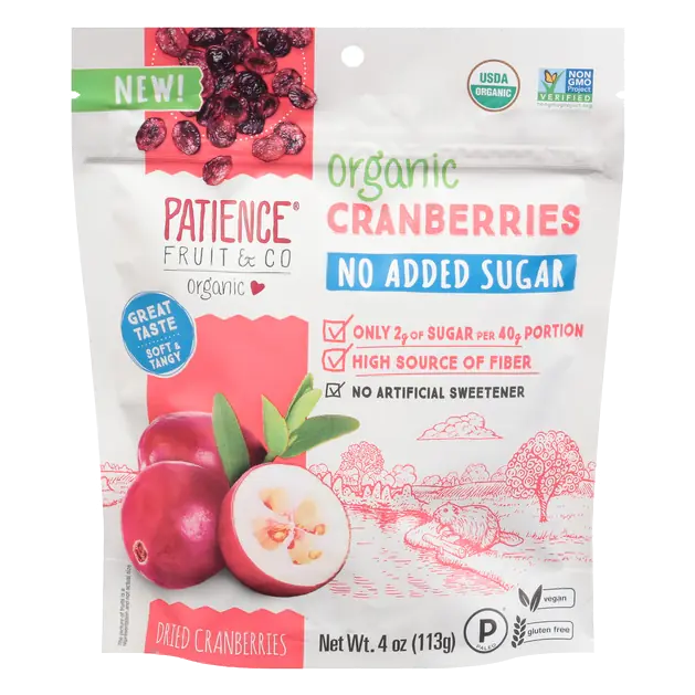 No Added Sugar Organic Cranberries