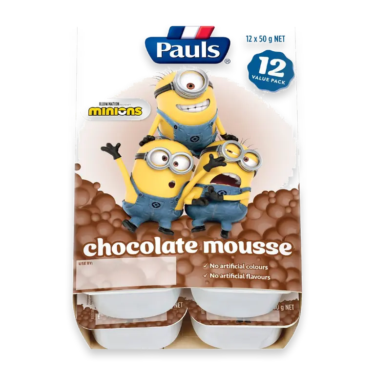 Kids Despicable Me Minions Chocolate Mousse