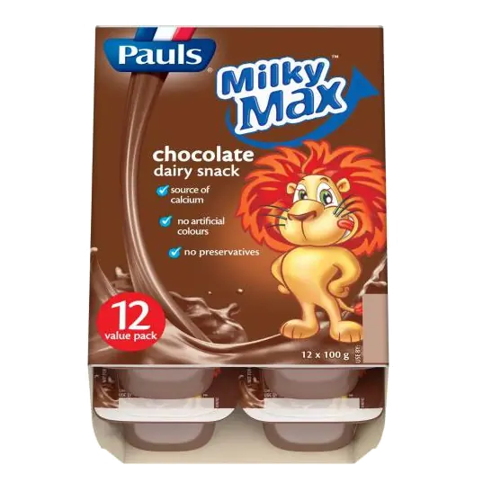 Milky Max Dairy Snack Chocolate 12x100g