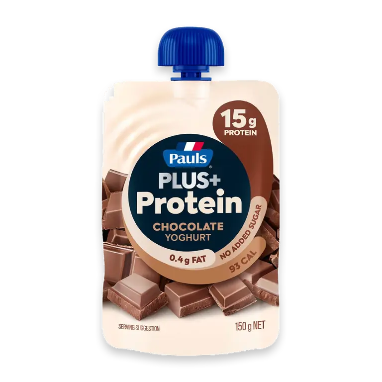 Plus Protein Chocolate Yoghurt Pouch No added Sugar