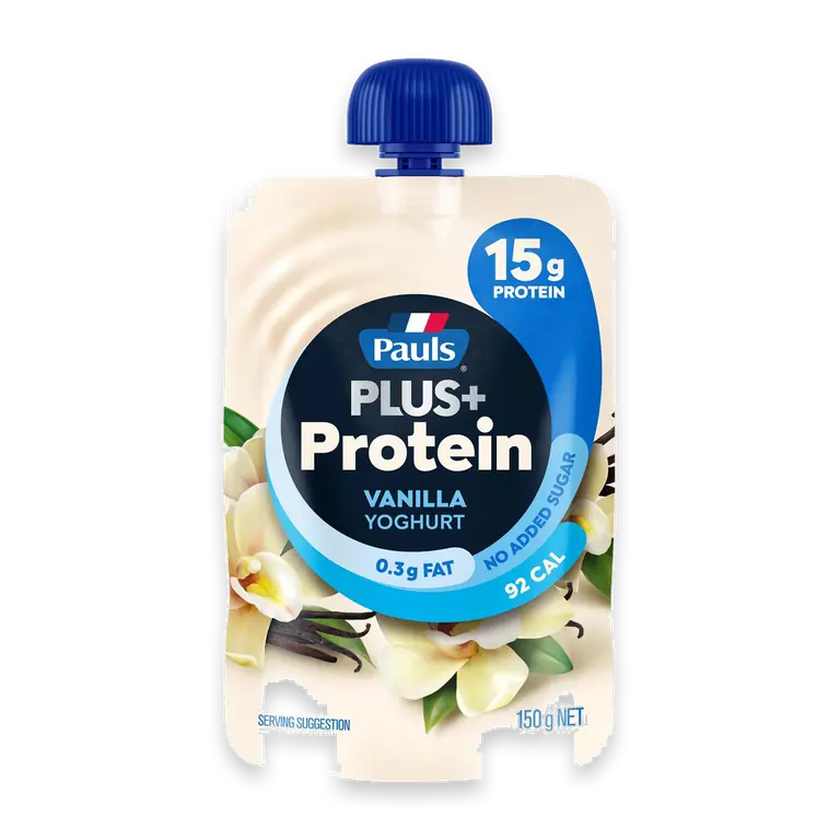 Plus Protein Vanilla Yoghurt Pouch No added Sugar