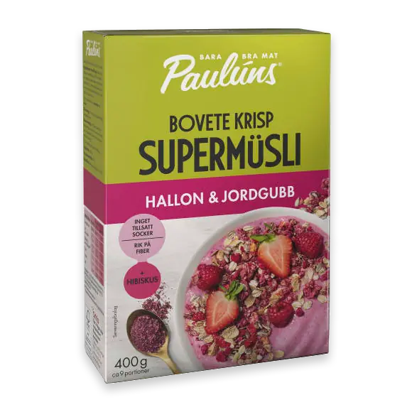 Hallon Jordgubb Supermüsli