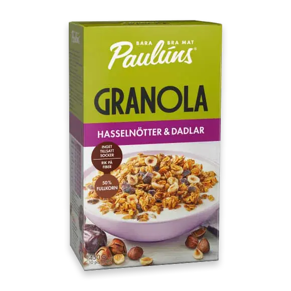 Hasselnöt Dadlar Granola