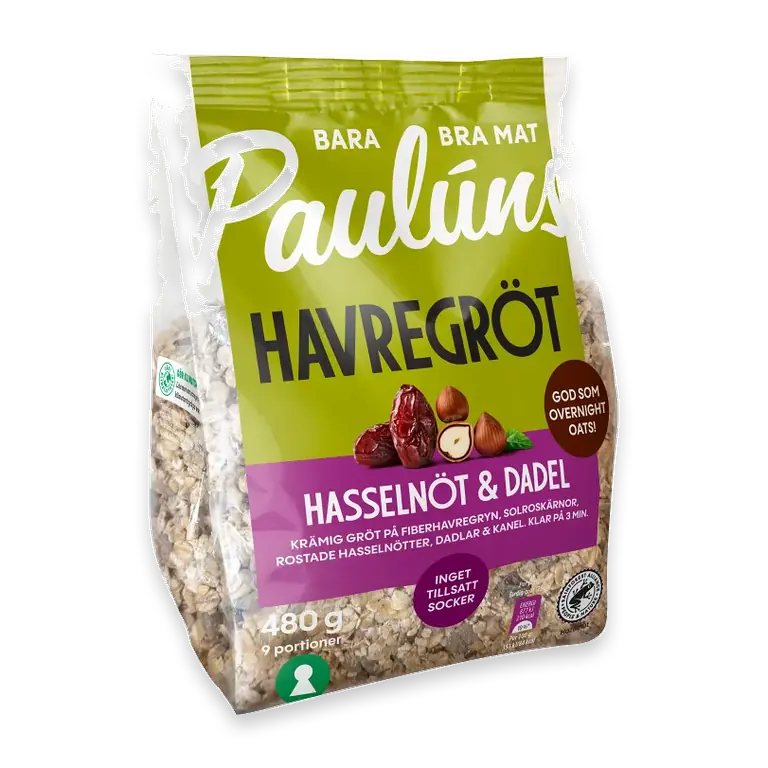 Havregröt Hasselnöt & dadel 480g