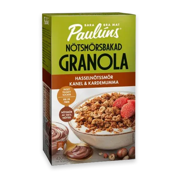 Kanel Kardemum Granola Nötsmörsbakad