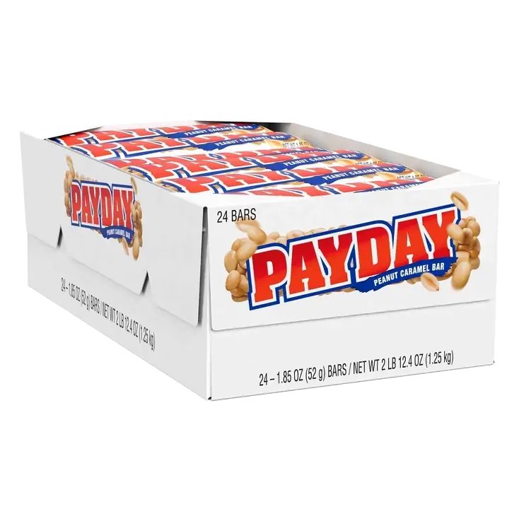 PayDay Peanut Caramel Bars, 24ct/44.4oz