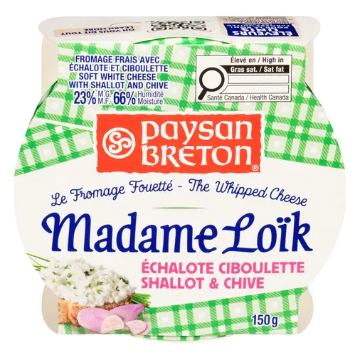 Madame Loik Soft White Cheese Shallot & Chive 150 g