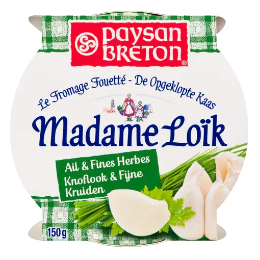 Madame Loïk Whipped Cream Cheese With Garlic & Herbs 150 g