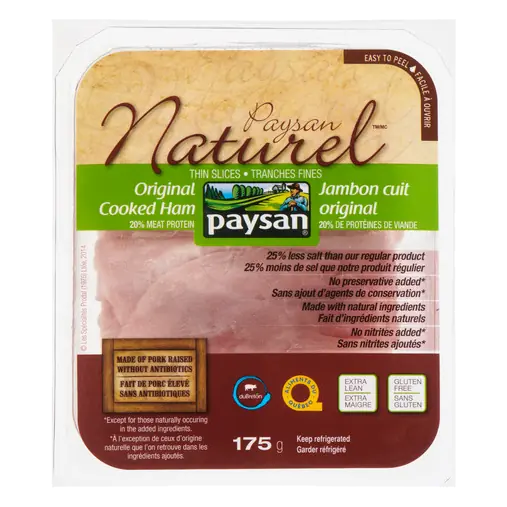 Cooked Sliced Ham Original 175 g
