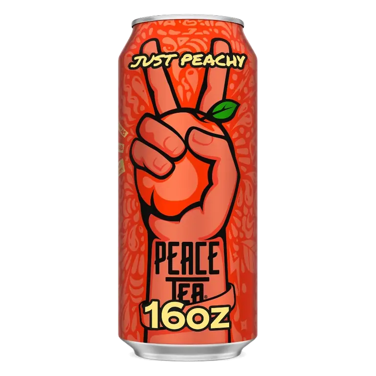 Peace Tea Just Peachy Iced Tea, 16 fl oz: Caffeinated