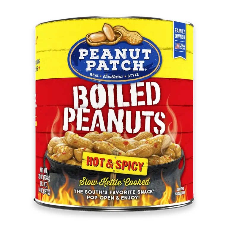 Hot & Spicy Boiled Peanuts, 25 oz., Can