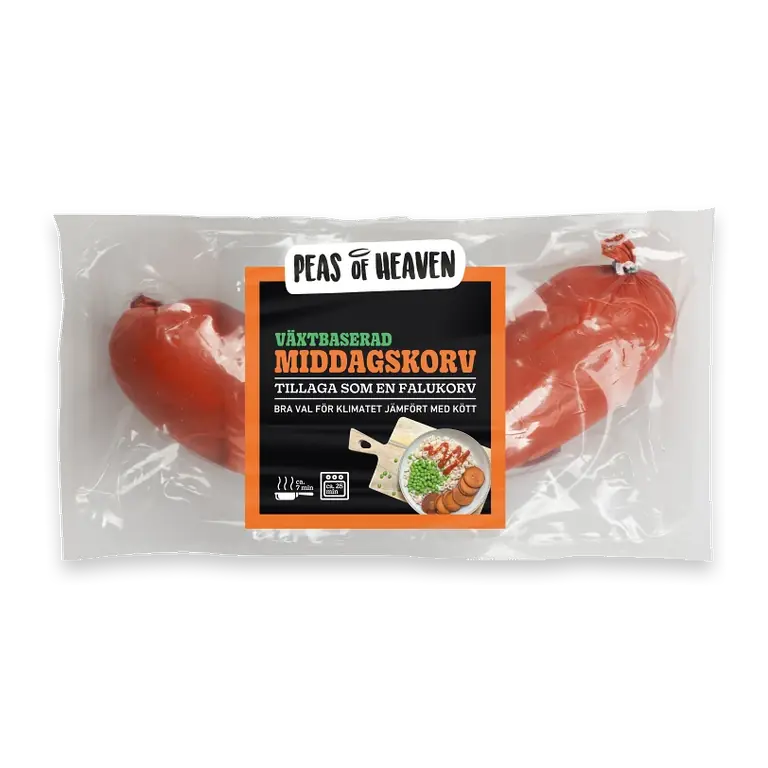 Middagskorv vegansk 350g