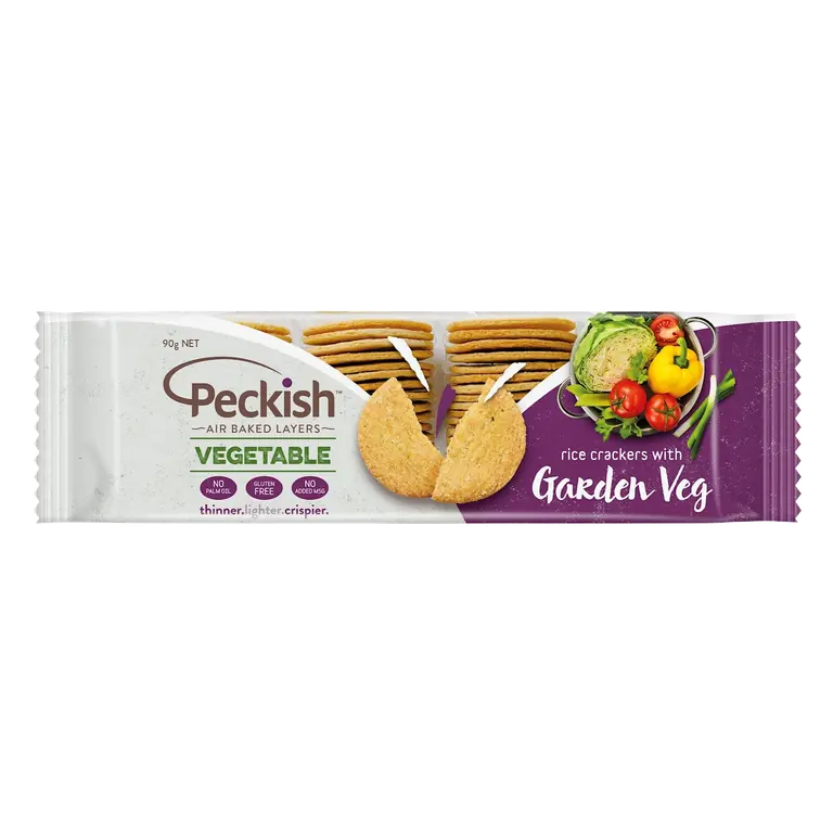 Vegetable Rice Crackers Garden Veg