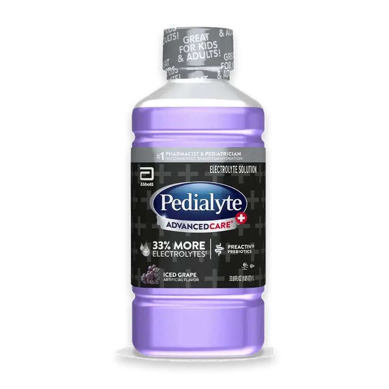 AdvancedCare Plus Electrolyte Drink | For Kids & Adults | Iced Grape, 1 Liter