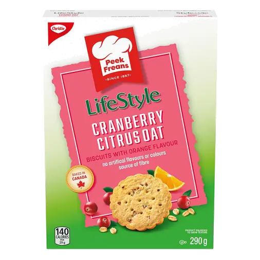 Oat Biscuits Lifestyle Cranberry Citris 290 g